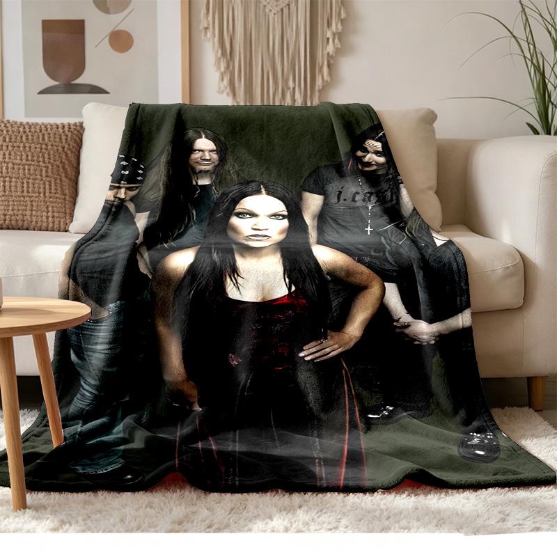 Nightwish A Soft and comfortable flannel Suitable for sofas living rooms outdoor camping travel and also makes a great anniversary gif