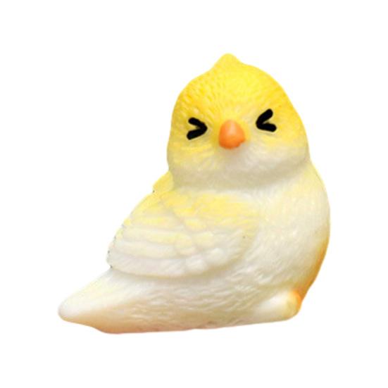 

Miniature Parrot Figurine Mini Bird Resin Statue Realistic Animal Ornament Dollhouse Fairy Garden Micro Landscape Decoration E