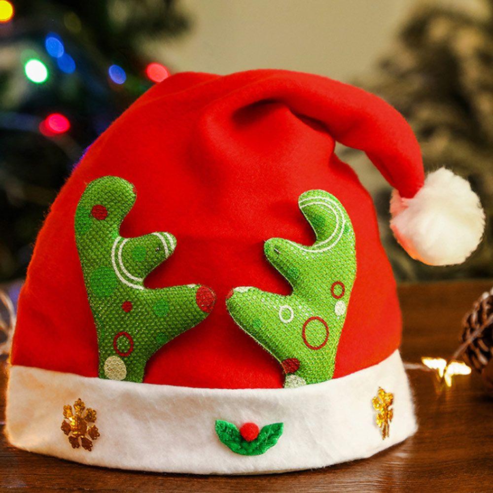 Christmas Gift Classic Cartoon Festival Supplies Plush Santa Claus Cap Christmas Hat
