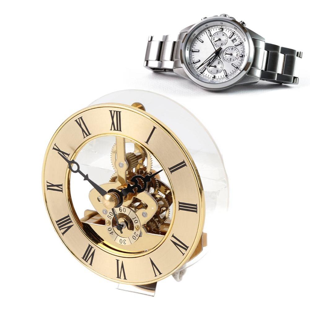 Round Shape Built in Clock Insert Metal Construction Clock Accessories  Home Decoration