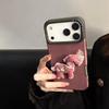 3D Cartoon Embroidered Horse Phone Case for Apple 17 Pro/16 with Silk Screen Large Hole Design