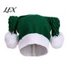 Warm Cuffed Cap for Women Christmas Elf Hat, Cozy Winter Knit Hat with Pom Pom, Stretchy Skull Outdoor Cold Weather Soft Polyester