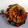 1pc Spider Web Automatic Folding Umbrella   Compact 8 Rib Design, Durable Iron Frame for Travel, Outdoor,  A0920113