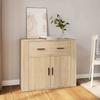 VidaXL Sideboard Sonoma-Eiche 80x33x70 cm Holzwerkstoff