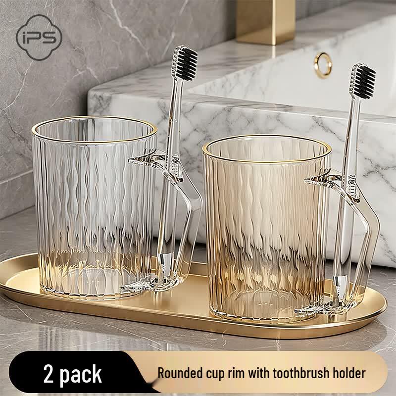 Portable Couple Travel Mouthwash Cups 2-Pack