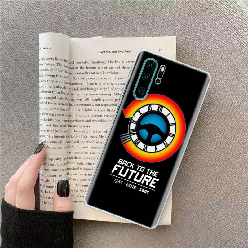 Back To The Future License Phone Case For Huawei P50 Pro P10 P20 P30 P40 Lite Cover Mate 40 30 20 10 Lite Capa Shell