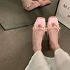 Flower Women Flats Slippers Bow Elegent Mules Shoes Women's Sandals 2025 Summer Dress Fashion Slides Casual New Mujer Sandalias
