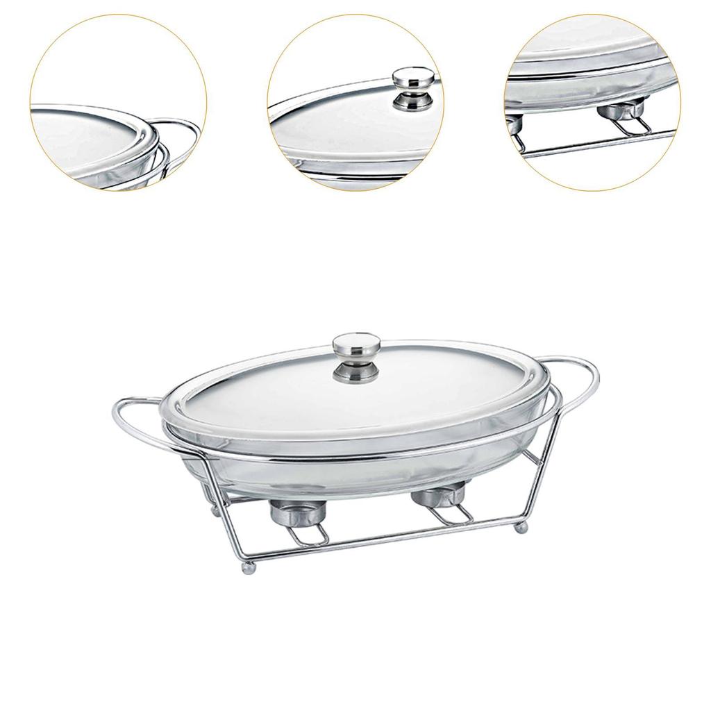 Buffet Food Warmer Stable Round Chafing Dish for Banquet Kitchen Event Party
