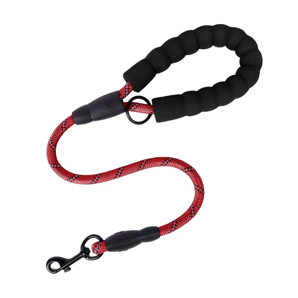 Dog leash colorful nylon reflective round rope large dog explosion-proof p rope dog leash medium and large dog leash