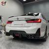 BMW 3 Series G20/G28 Carbon Fiber Rear Diffuser Corner Bumpers with Lights