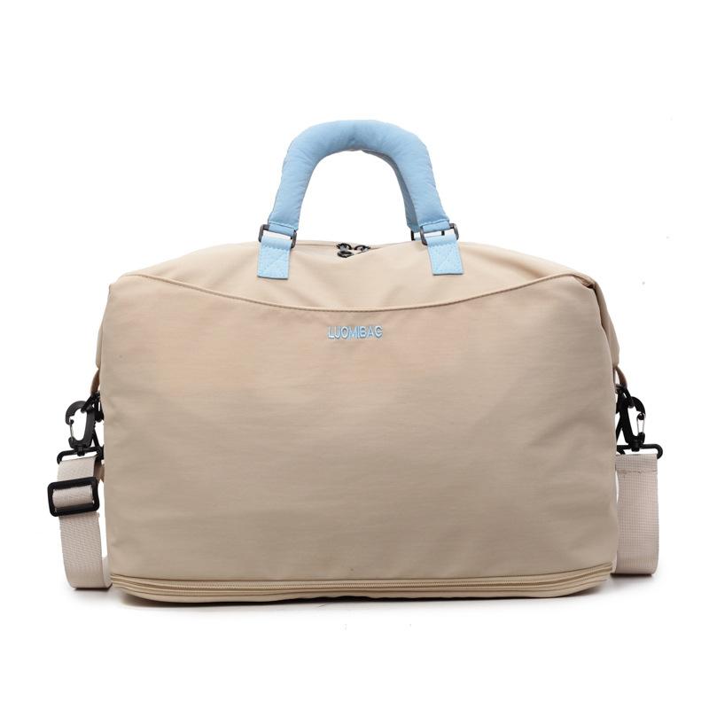 Large capacity business trip short trip bag women's sports storage duffel bag fashion fitness bag texture commuter handbag