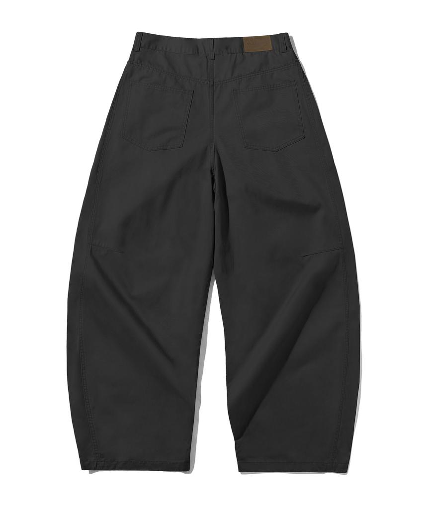 FILLUMINATE Balloon Wide Cotton Pants - Black