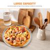 10 Inch Metal Pizza Pan 26cm Stainless Steel Steaming Plate Flat-bottomed Round Shallow Dish Non Stick Baking Tray Food Trays