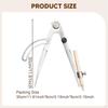 Pencil Compass Geometry Scribe Tool Compact Drawing Circle, Portable with Holder