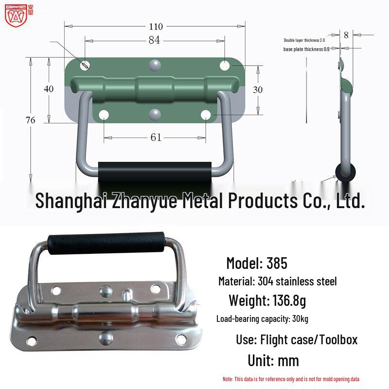Anwang 304 Edelstahl Klappfedergriff für industrielle Holzkisten