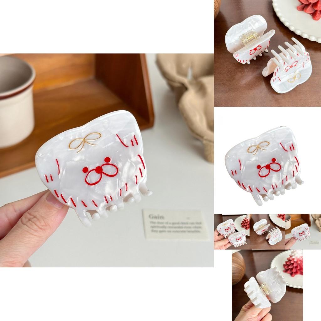 Cute Acetate Dog Design Claw Hair Clip Perfect For Fashionable Girls