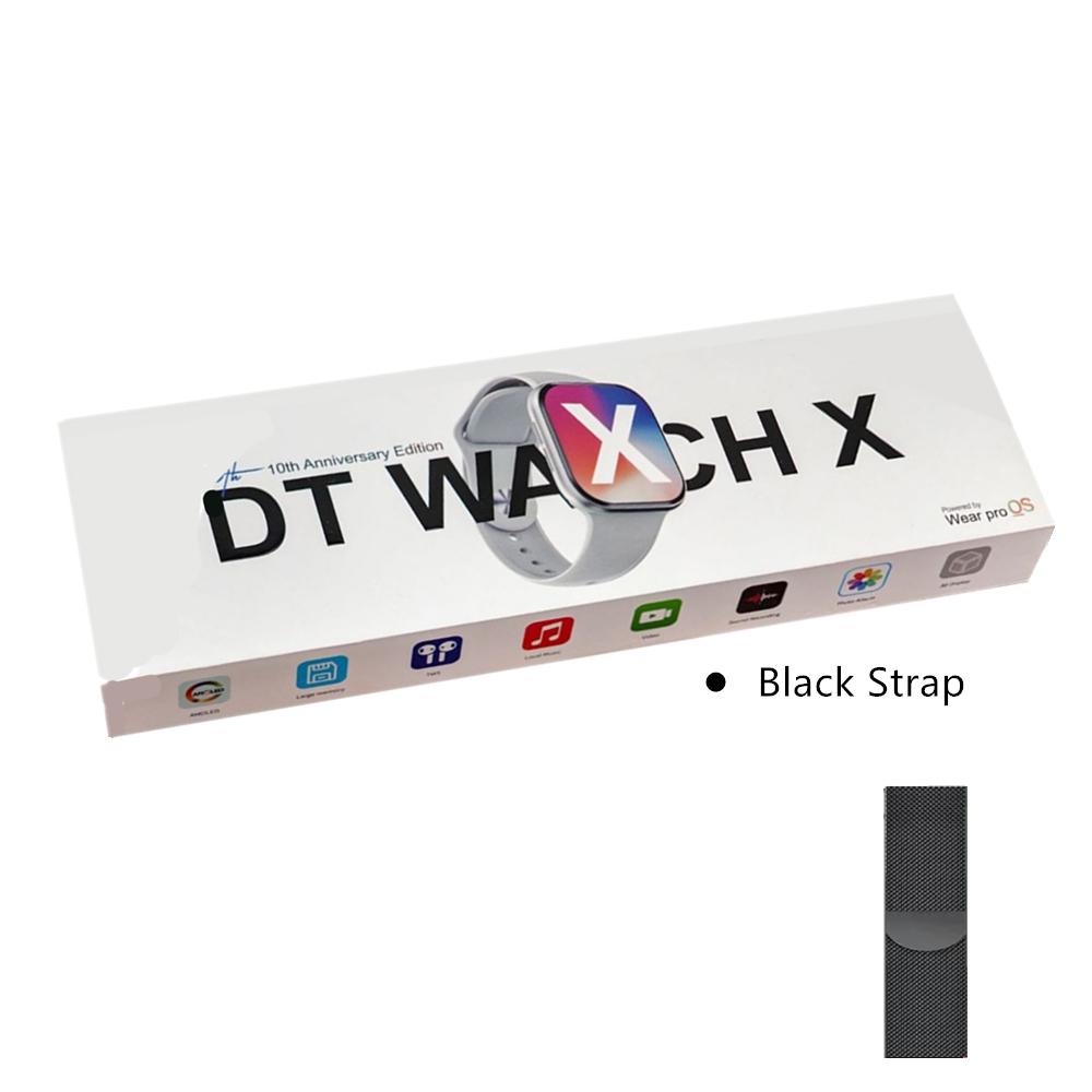 

DT Watch X Смарт-годинник 4 ГБ ПЗП GPS NFC AMOLED Дисплей Bluetooth Дзвінки Музичний плеєр Сумісний з Android та iOS Нова Серія 10