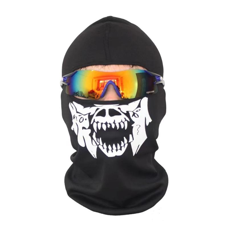 Skull Balaclava Ghost Windproof Motorcycle Full Face Bandana Halloween Tactical Balaclava Hood Skull Balaclava