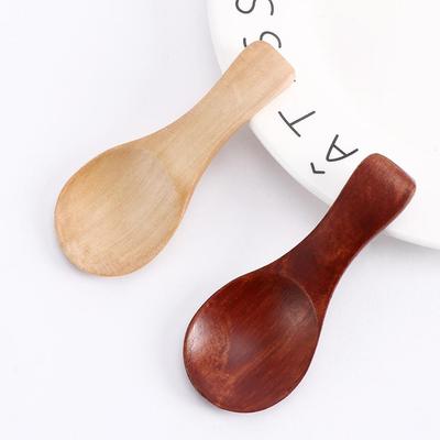 5/10pcs Mini Wooden Spoon Kitchen Spice Spoon Wood Sugar Tea Coffee Scoop Small Short Condiment Spoons Utensils Cooking Tool