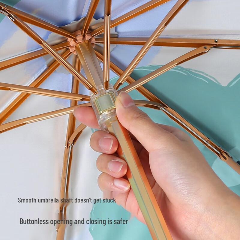 MAYDU Three-Fold UV Protection Sun & Rain Umbrella