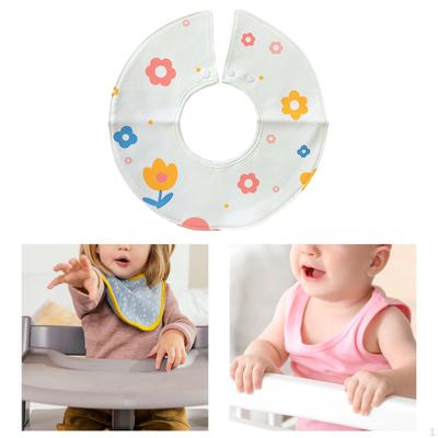 Baby Bib Feeding Bibs, Soft Absorbent Adjustable Muslin Bandana Drool Cotton for Newborn