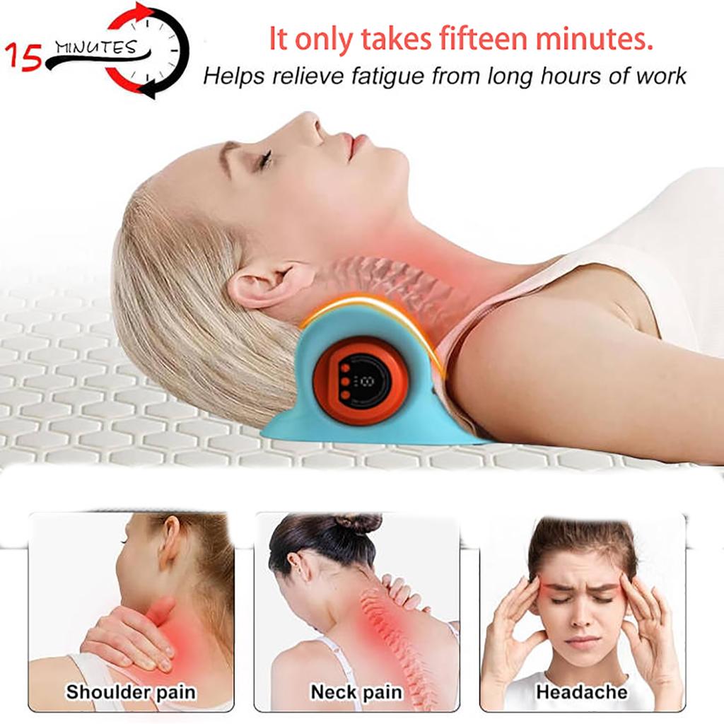 Multifunctional Shoulder And Neck Massager Massage Pillow Portable Household Electric Kneading Neck  Hot Compress