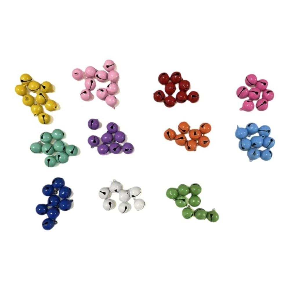 10pcs Candy Color Large Bell Beads 14mm Christmas Tree Ornaments Pet Bells  Charms Accessories
