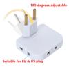 Eu Plug 180 Degree Rotatable Socket Converter 3 In 1 Eu To Us Extension Plug Adapter Socket