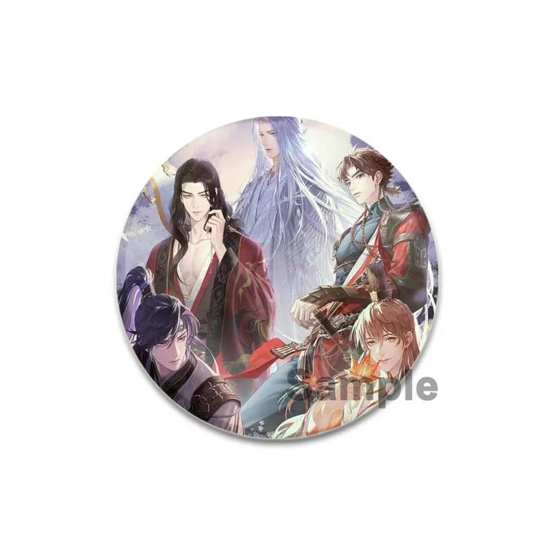 32/44/58mm Handmade Tinplate Plastic Badge Ashes of The Kingdom Brooches for Collar Clothes Backpack Jewelry Fans Gifts Card Games