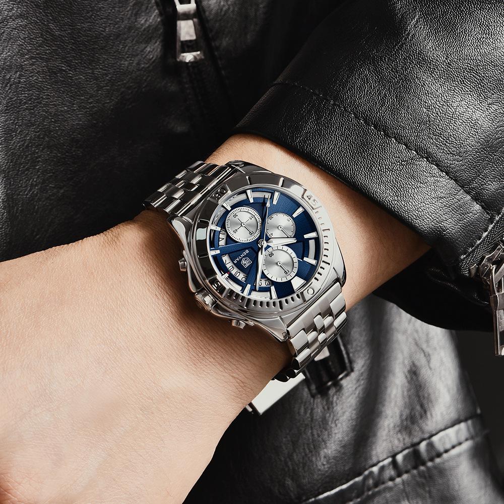 BENYAR Men's Quartz Multifunctional Waterproof Luminous Watch 5180