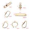 Creative Brass Keychain Portable Key Ring Pendant Whistle Ruler Buckles DIY Unique Organizer Tools Jewelry Keychain Accessories