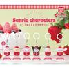 Complete Set 6 Types Sanrio Characters Strawberry Mark Accessories Bandai Capsule Toy Hello Kitty Pompompurin My Melody Kuromi Usahana Cinnamoroll