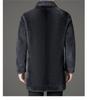 2025 Reversible Sable Fur Mid-Length Men's Coat: Winter Arrivals - Suit Collar, Warm Outerwear for Middle-Aged