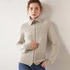 Women's Colorful Dots Cashmere Zipper Cardigan Sweater - Gentle Style, New Autumn Winter 2023 Collection