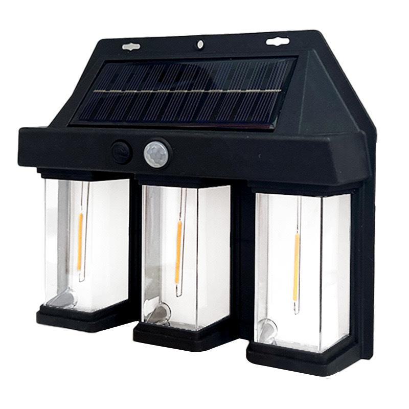 Solar-Powered Outdoor Garden Wall Lamp with Motion Sensor for Villas
