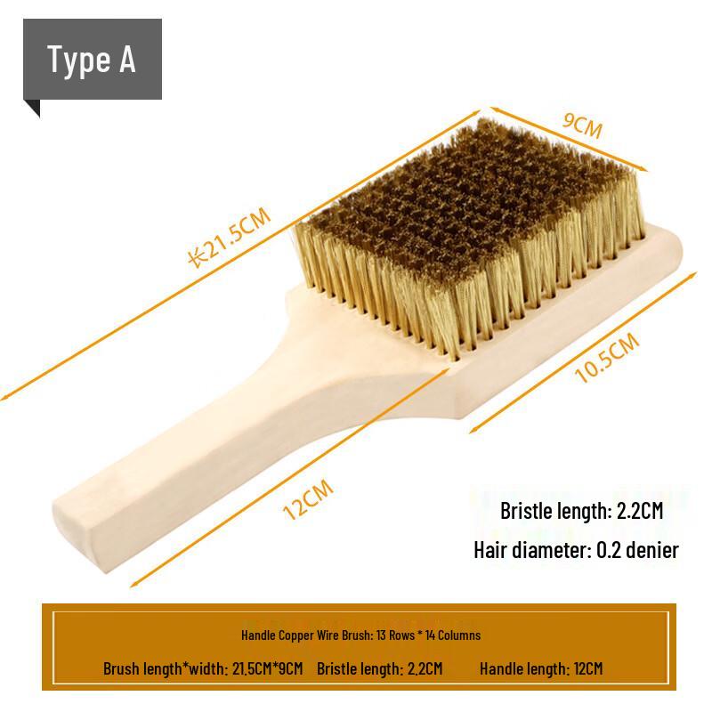 Wooden Handle Copper Wire Cleaning Brush
