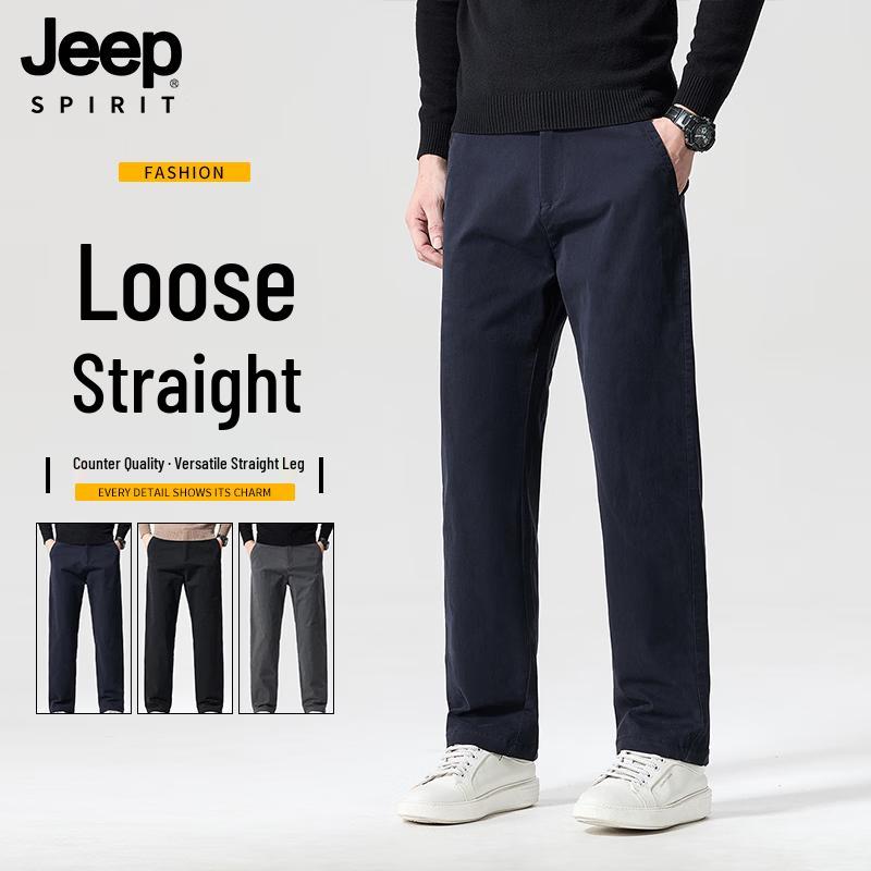 

JEEP SPIRIT Men s Slim Straight Business Casual Jeans 32
