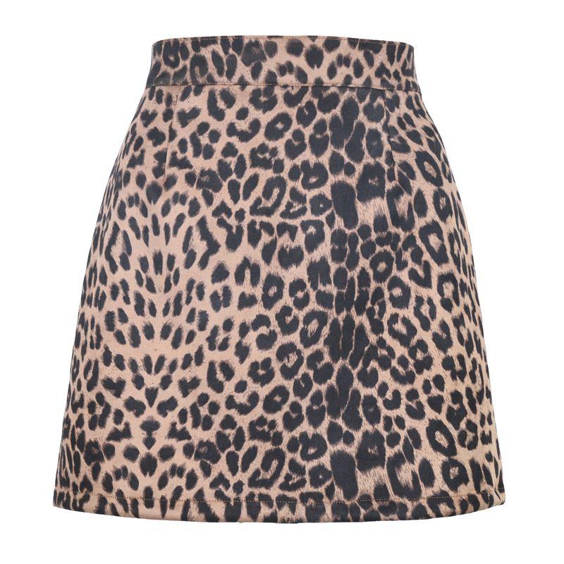 Printed Bag Buttocks Half Body Short Skirt Print Sheath Skirt for Women