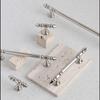 Polished Chrome Beaded Cabinet Pulls Knobs Retro Spear Tip Drawer Handles Vintage Ball Bead Wardrobe Cupboard Door Pull Home