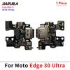 For Moto Edge 20 Lite Pro Edge 30 Fusion Neo USB Charging Port Charger Dock Connector Board Flex Cable With Mic Microphone