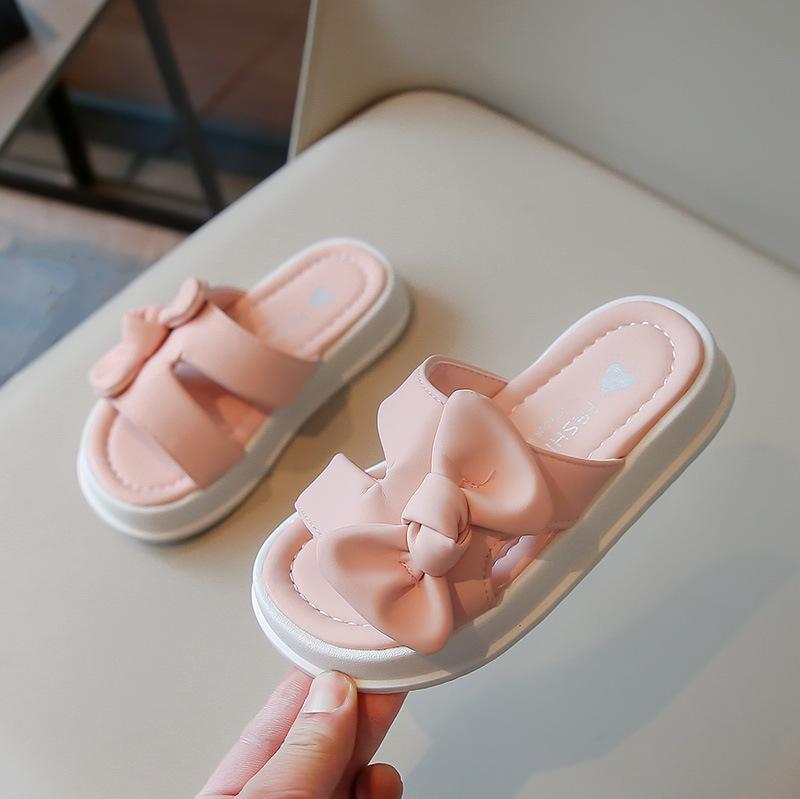 

Summer Sandals Fashion New Versatile Girls Shoes Comfort Soft Sweet Child Slippers Beach Vacation Beach Kids Shoes Pantuflas 26insole15.8cm розовый