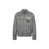 EVISU Jackets Men's Light Gray Lapel Moderate Other 2ESGNM3JK746XXCT