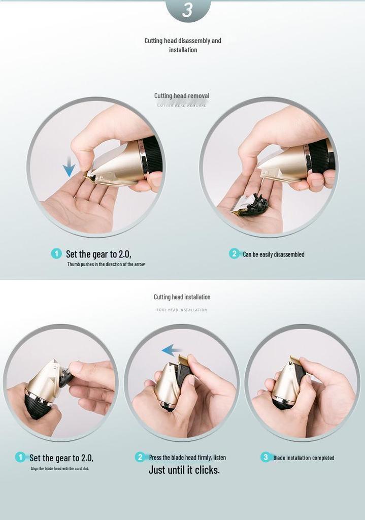 Kuanger Pet Electric Hair Trimmer Set for Dogs & Cats