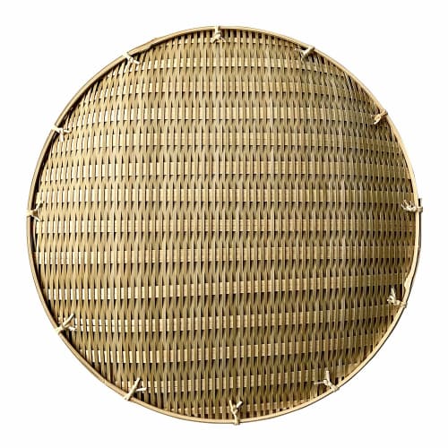 Yamashita Craft (Yamasita Craft) Made in Japan Green Bamboo Round Colander, 1 Shaku (31117000)