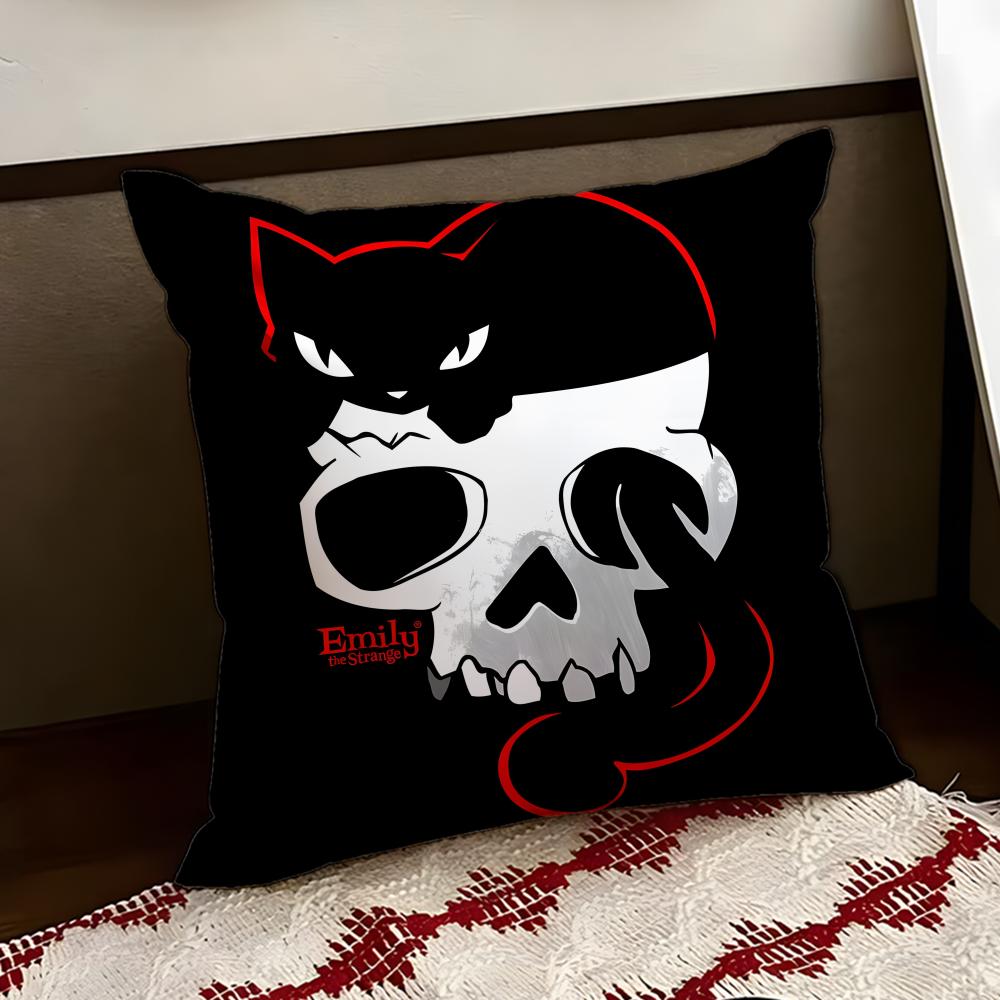 Anime EEmily the Cool Strang Cushion Cover Reversible Soft Durable Pillow Cover Home  Car MultiScene Use for Daily Comfort
