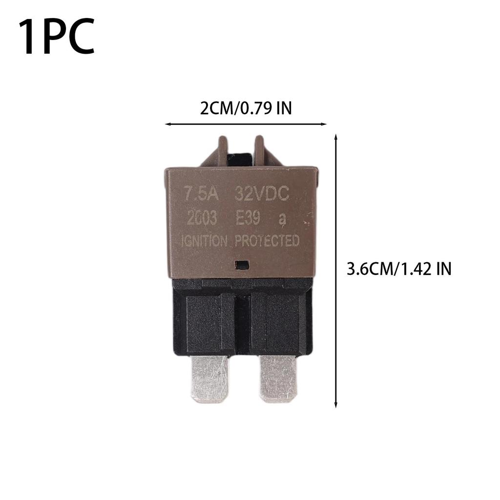 Car Blade Resettable Fuses 5A 7.5A 10A 15A 20A Automotive Fuses Circuit Breaker for E39 Fuse Car Plug-in Overcurrent Protector