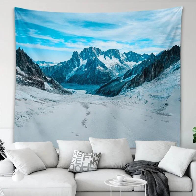 Natural Mountain Lake View Wall Decoration Tapestry Home Living Room Tapestry