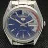 GEBRAUCHTE VINTAGE SEIKO 5 AUTOMATIK 6309A JAPAN HERREN D/D BLAU UHR 608g-a316342-9 SKU608g-a316342