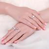 JewelryPalace 925 Silver Engagement Ring for Woman Celtic 5A CZ Simulated Diamond Ring