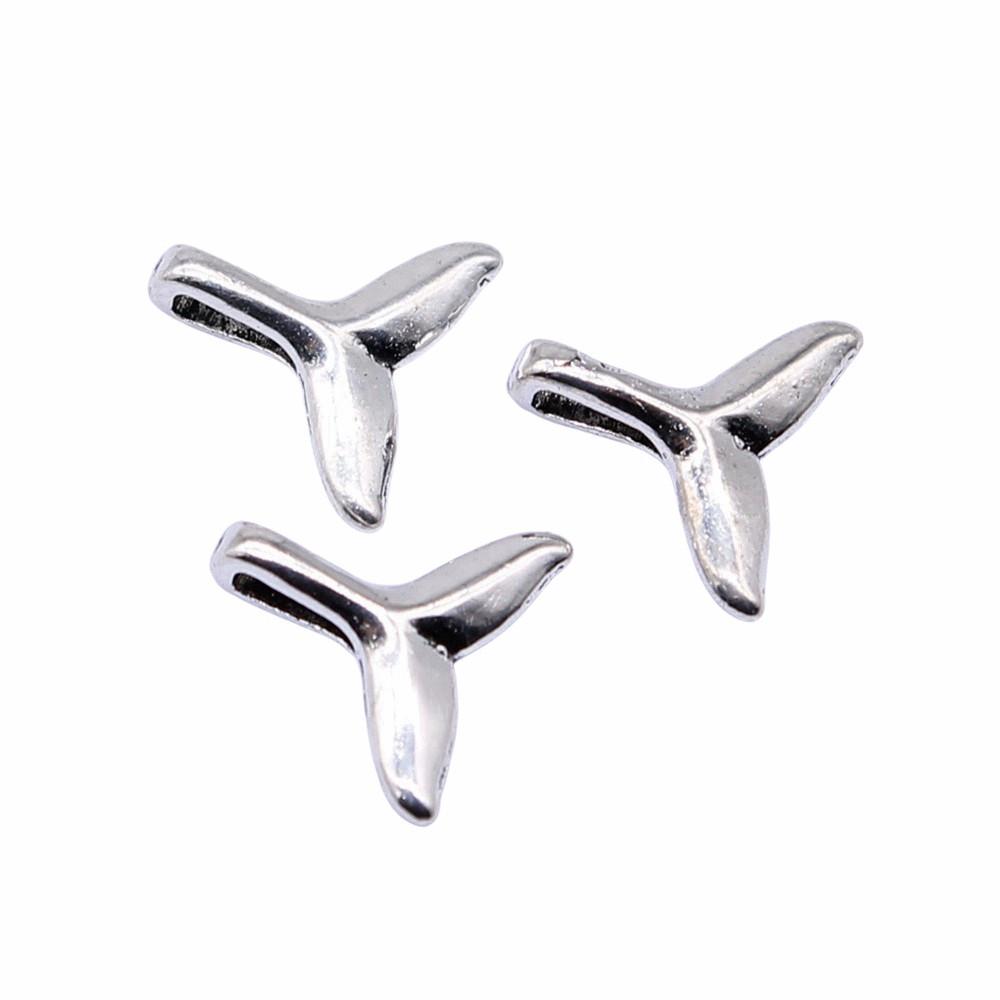 

Mermaid Tail Charms Alloy Pendants For Ocean Themed Jewelry Making A24-20pcs-10x10mm
